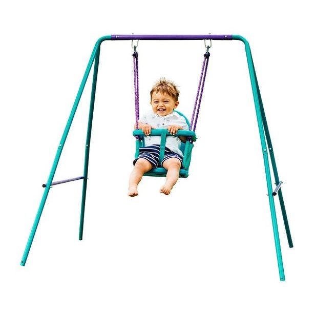 Set kovových houpaček 2v1