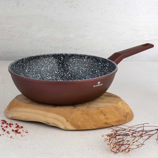 BLAUMANN Pánev Wok s keramickým povrchem 28 cm kolekce Cera Stone BL-4011