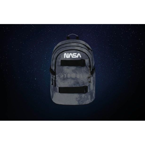BAAGL Školní batoh Skate NASA Grey