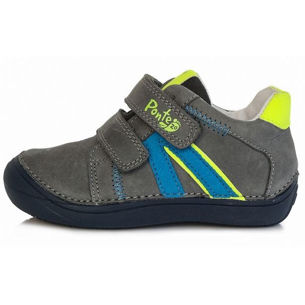 Ponte20, dětské boty, kožené, DA03-1-877A šedé