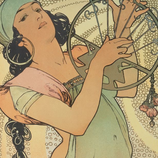 NOTIQUE Poznámkový kalendář Alfons Mucha 2027, 20 x 20 cm