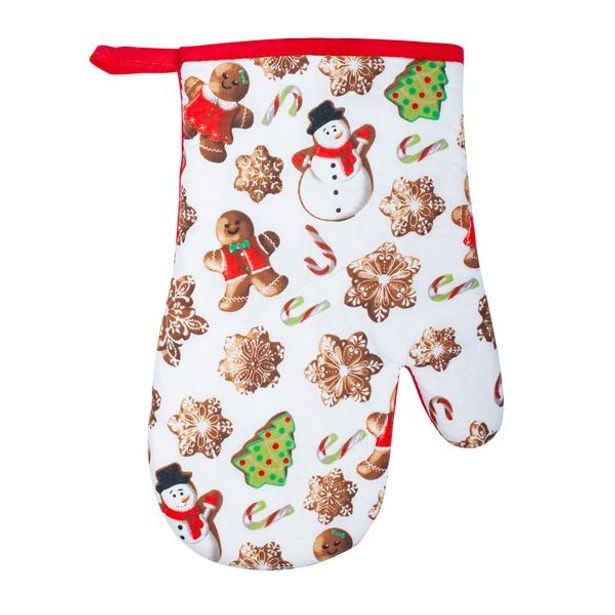 TORO CHŇAPKA KUCHYŇSKÁ VÁNOČNÍ "PERNÍČKY" 19X27CM_hamashop