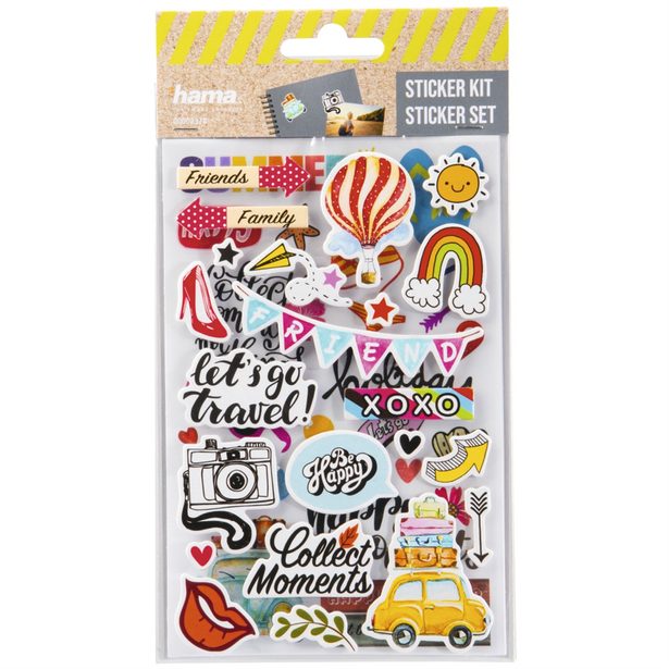Hama samolepky pro kreativní tvorbu, různé motivy, balení 30 setů (cena je uvedená za 1 set)