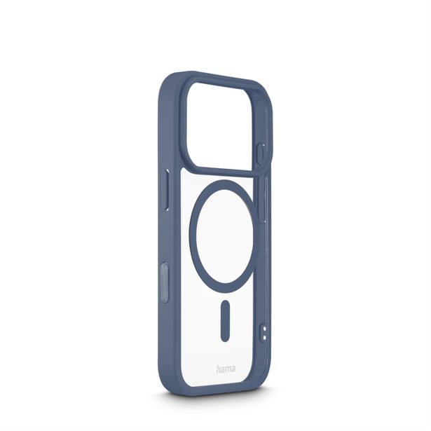 Hama Frame Protect, kryt pro Apple iPhone 17 Pro, magnetický, průhledný/modrý