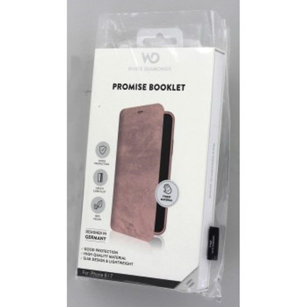 White Diamonds Promise, pouzdro-knížka pro Apple iPhone 7/8/SE 2020/SE 2022, růžové
