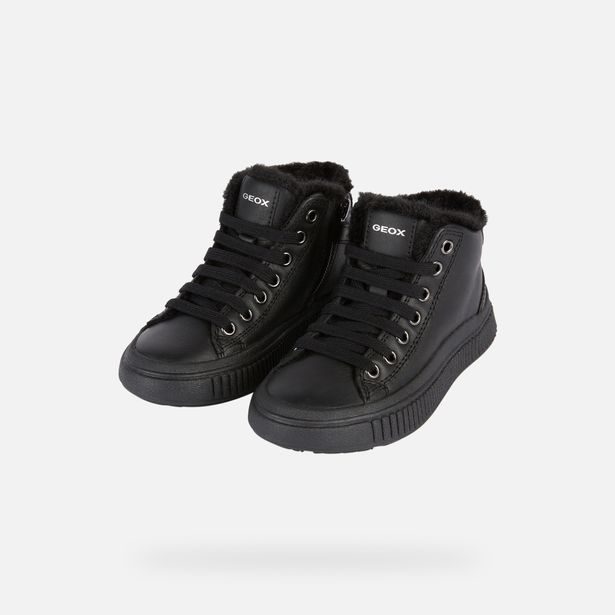 Černé dívčí tenisky Geox Laquinny