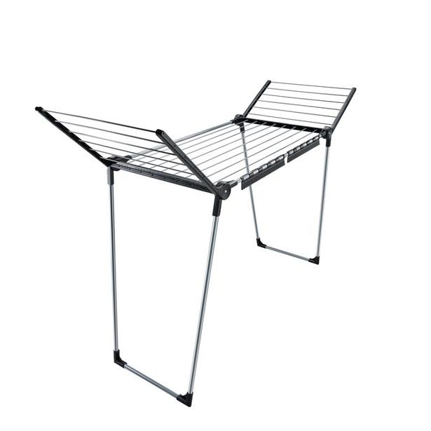 sušák 15m PEGASUS 150 SOLID SLIM BLACK, rozkládací