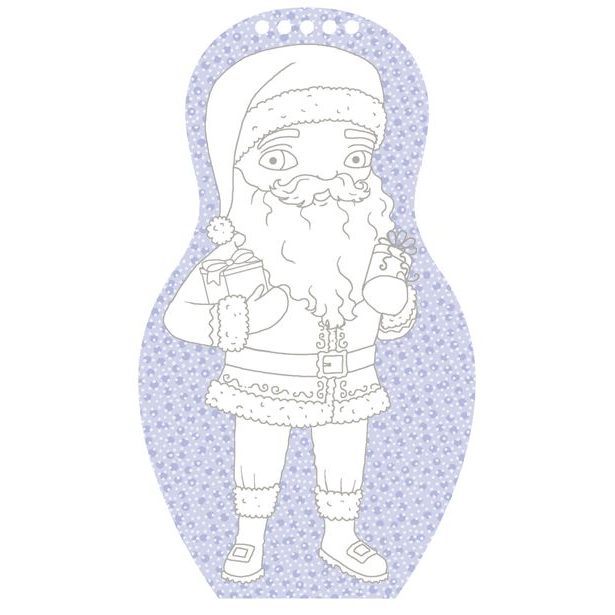 Obliekame bábiky VIANOCE – Maľovanky