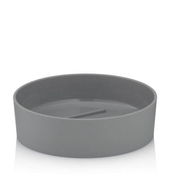 KELA Miska na mýdlo LIS ABS plast světle šedá KL-23660