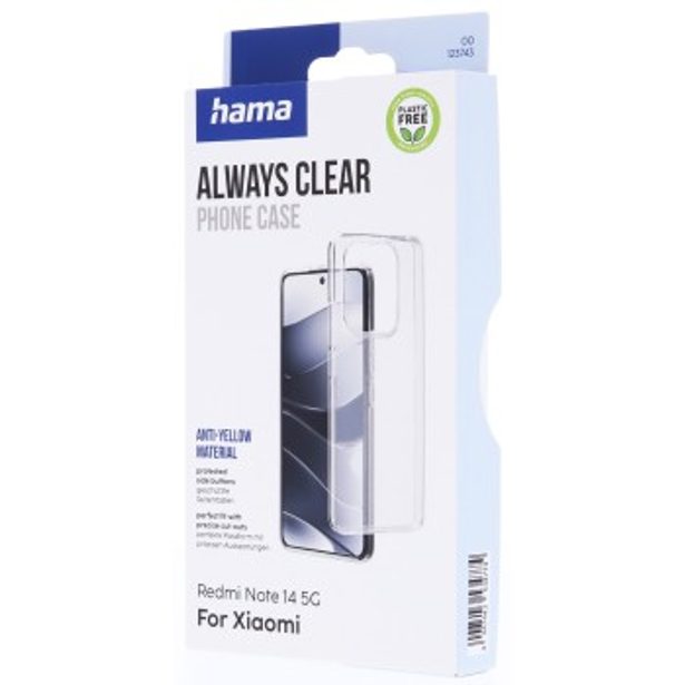 Hama Always Clear, kryt pro Xiaomi Redmi Note 14 5G, vždy průhledný, nežloutne