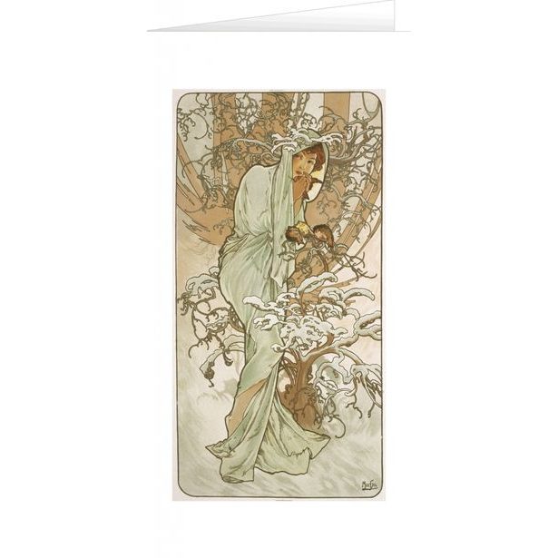 Blahopřání Alfons Mucha – Winter Baagl