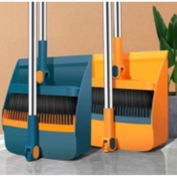 smetáček rovný+lopatka LENOCH, 2barvy, sklopná, plast, hůl NR