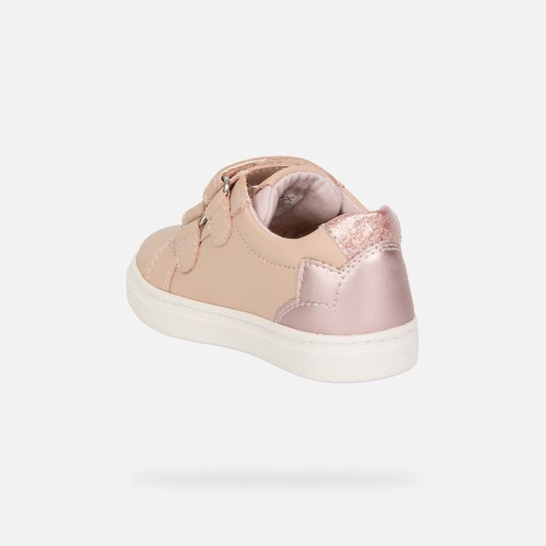 Starorůžové dívčí tenisky Geox Nashik