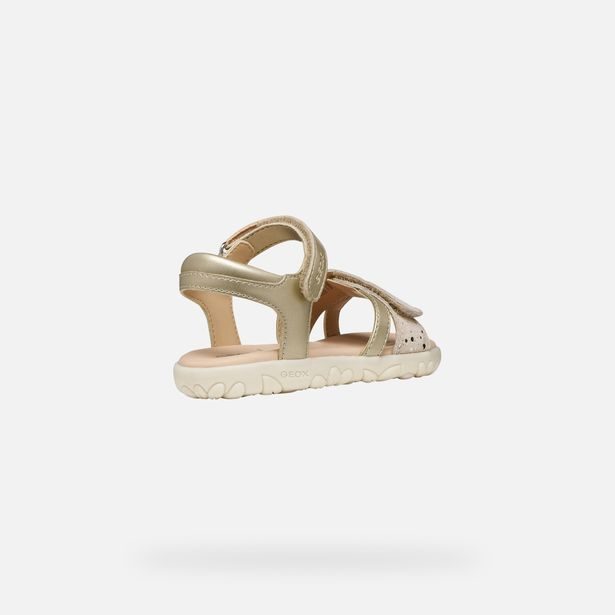 Zlaté dívčí sandály Geox Sandal Haiti