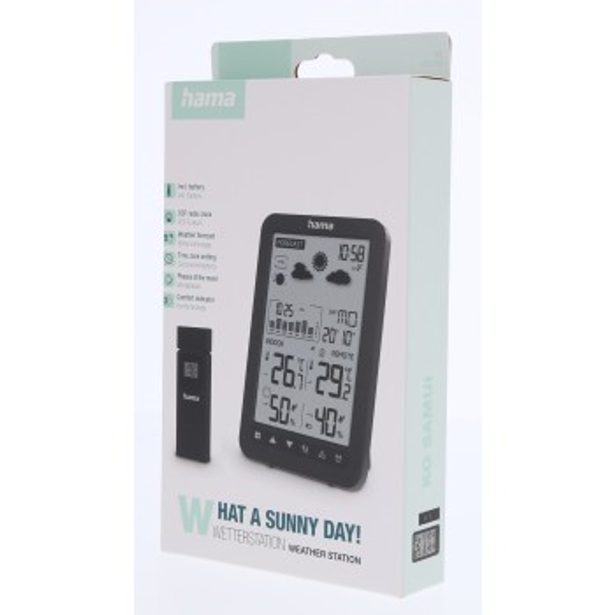 Hama Ko Samui, meteostanice, teplota, vlhkost, tlak, počasí, fáze měsíce, příliv/odliv, černá