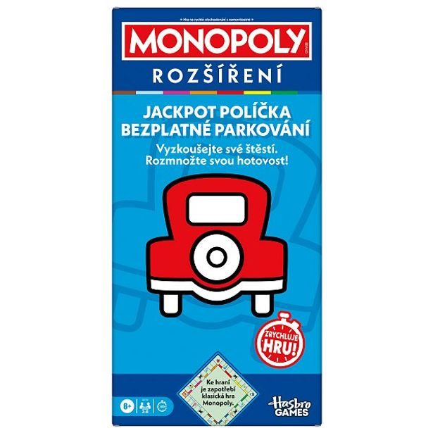 HASBRO - gaming HASBRO - MONOPOLY ROZŠÍŘENÍ JACKPOT, bezplatné parkování CZ verze