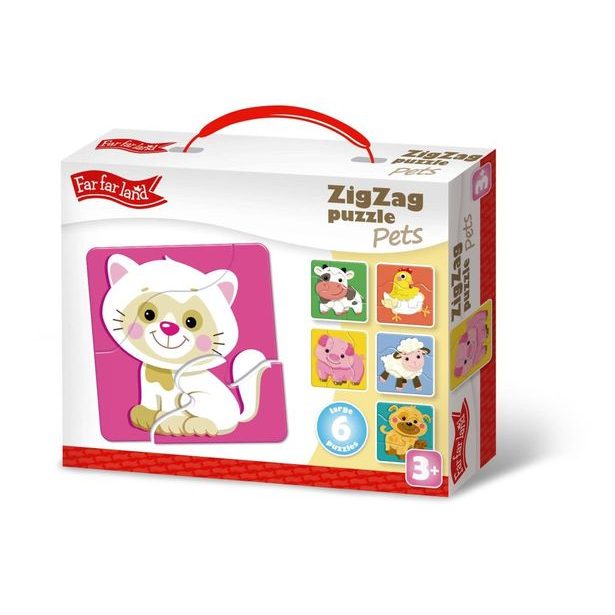 ZigZag puzzle - domácí zvířátka