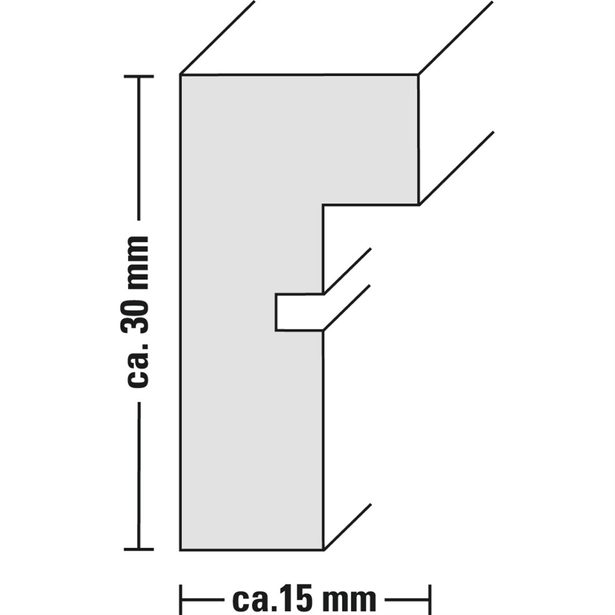 Hama rámeček dřevěný KOPENHAGEN, černá, 50x70 cm