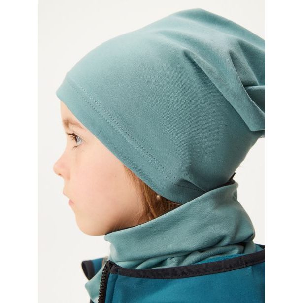 Unuo Dětská čepice z teplákoviny Homeless, Modrá