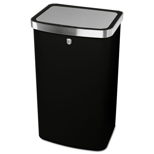 BERLINGERHAUS Koš odpadkový se senzorovým otvíráním 60 l Black Vantage Collection/Matte Black Collection BH-9795