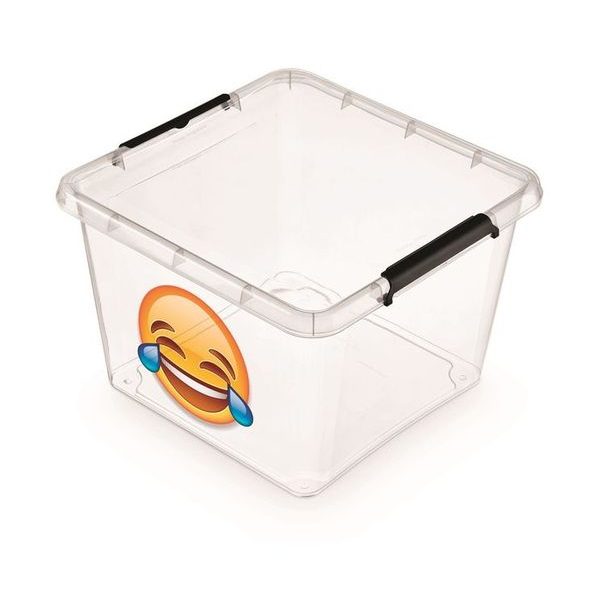 box 32,0l IML-SMAJLÍK-smích, 39x39x26cm, děts., plast