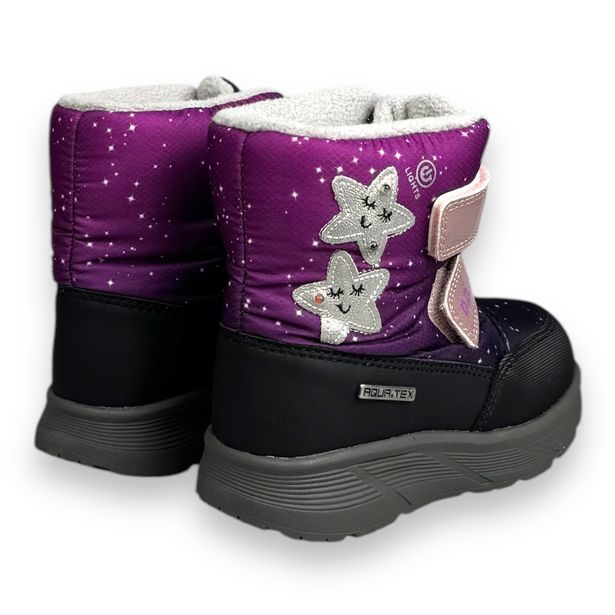 DDstep dětské LED zimní boty s membránou - Hvězdy