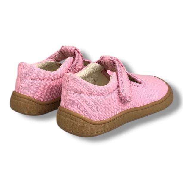 Dětská BAREFOOT domácí obuv/letní plátěnky Protetika - Kirby old pink