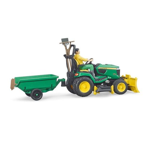 Užitkové vozy - bworld traktor John Deere s přívěsem a zahradníkem