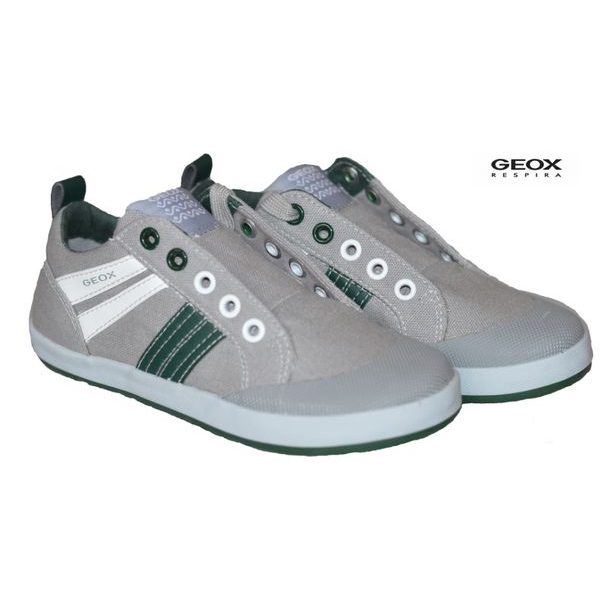 Detská obuv GEOX JR KIWI BOY GREY/GREEN