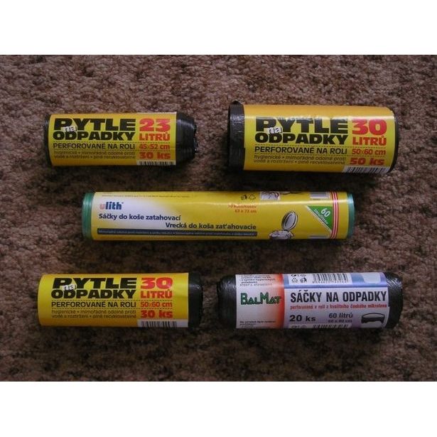 sáčky odp. 30l-50ks-50x60cm, černé