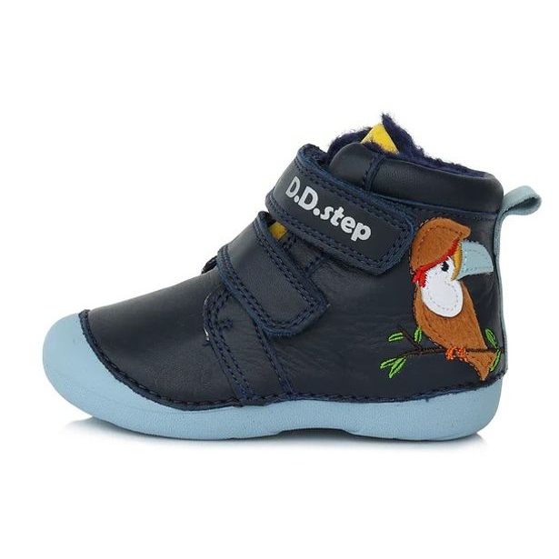 DDstep dětské zimní boty W015-953B - Royal Blue