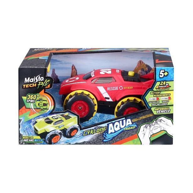 Maisto Maisto RC - RC Cyklone Aqua Tread, červená
