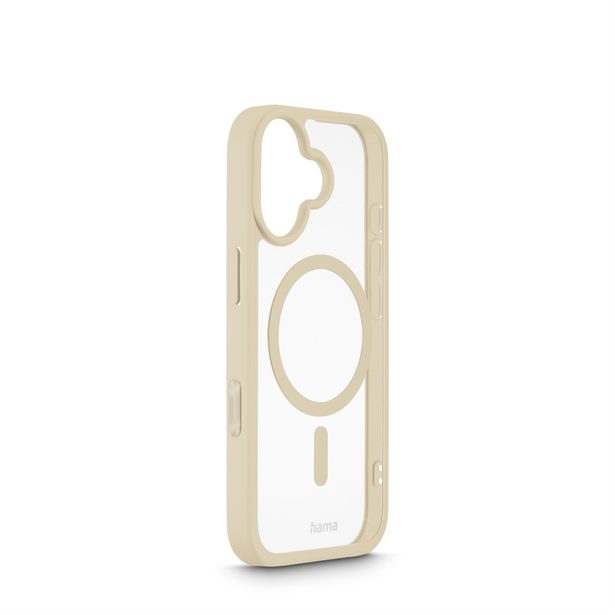 Hama Frame Protect, kryt pro Apple iPhone 17, magnetický, průhledný/béžový