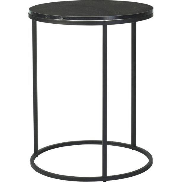H & S COLLECTION Odkládací stolek sada 2 ks černá 40+50 cm KO-KR8200410