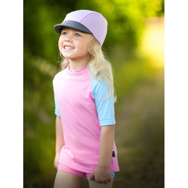 Unuo, Dětská kšiltovka s UV ochranou 50+, Lila