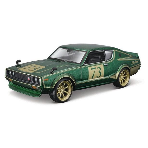 Maisto Maisto - 1973 Nissan Skyline 2000GT-R (KPGC 110), zelená, Tokyo Mods, 1:24
