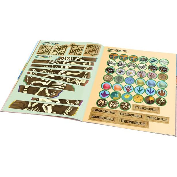 MISIA DINOSAURY – Pátraj a lúšti so samolepkami