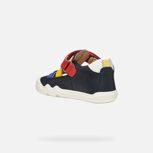 Tmavě modré chlapecké tenisky Geox Steppieup