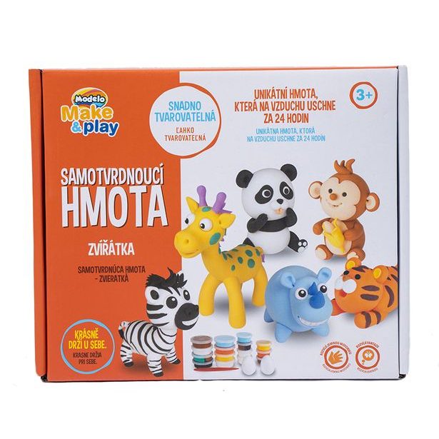 MODELO Samotvrdnoucí hmota divoká zvířata