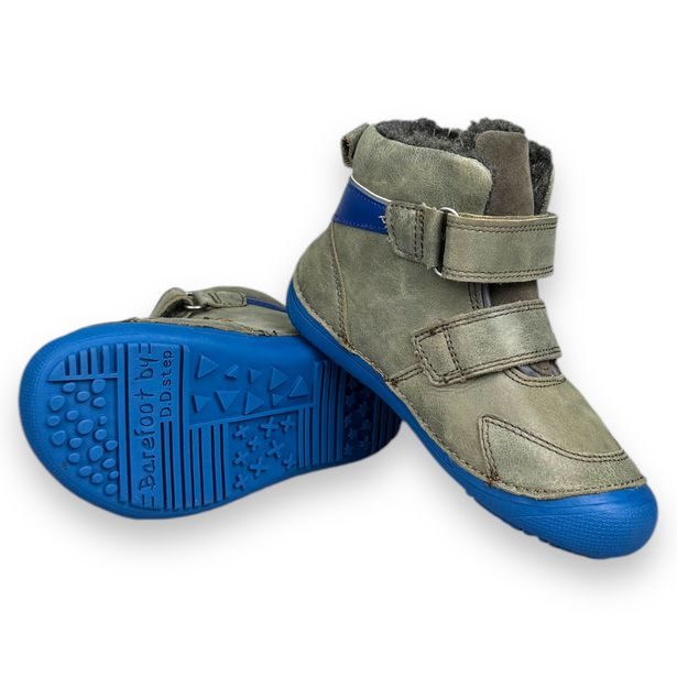 D.D.step barefoot dětské zimní boty - Šedé