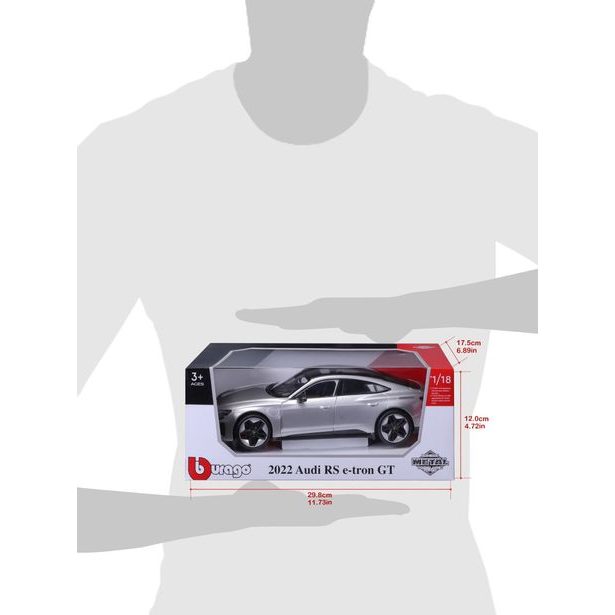 Bburago 1:18 Top Audi RS E-tron GT Silver