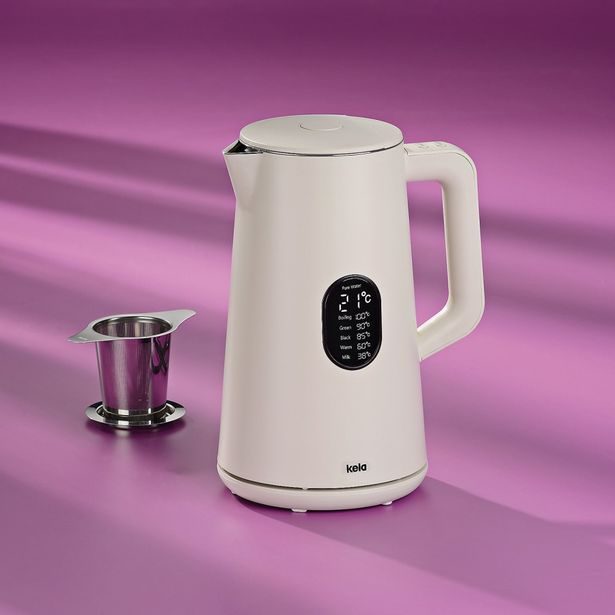 KELA Rychlovarná konvice Santos plast 1,5l krémová KL-10137