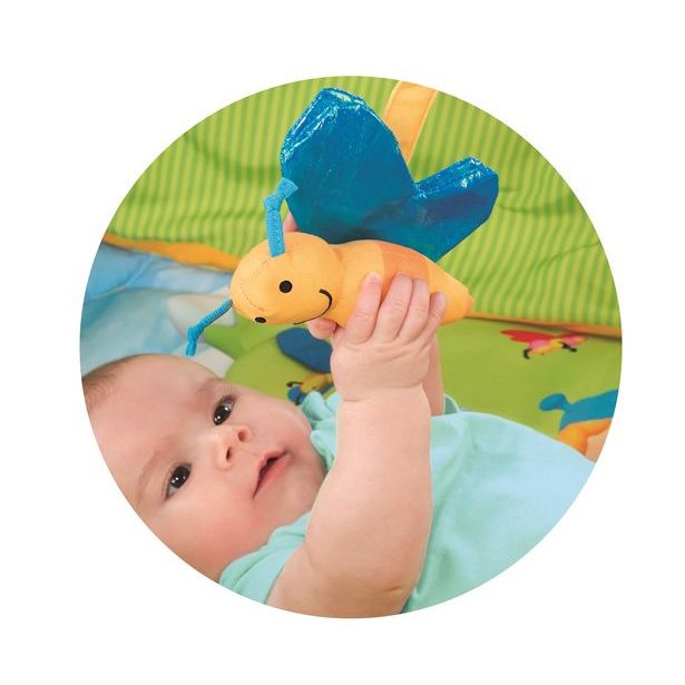 Cotoons Hrací podložka Discovery obdélníková, s hrazdou, růžová