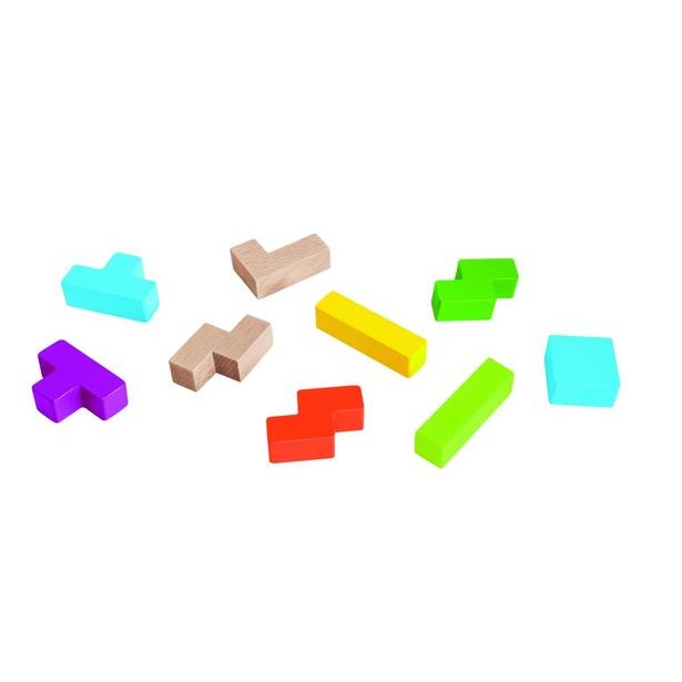 Dřevěná hra skládání tvarů