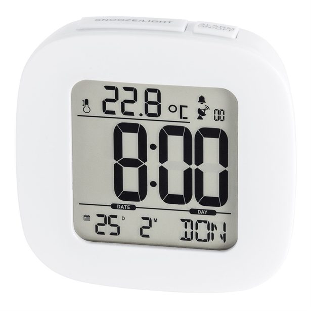 Hama RC 45 Radio Alarm Clock, white
