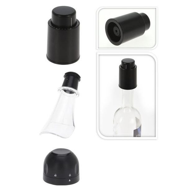 set na víno 3ks, zátky + nálevka