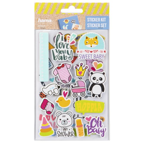 Hama samolepky pro kreativní tvorbu, různé motivy, balení 30 setů (cena je uvedená za 1 set)
