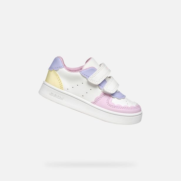 Bílé dívčí tenisky Geox Eclyper