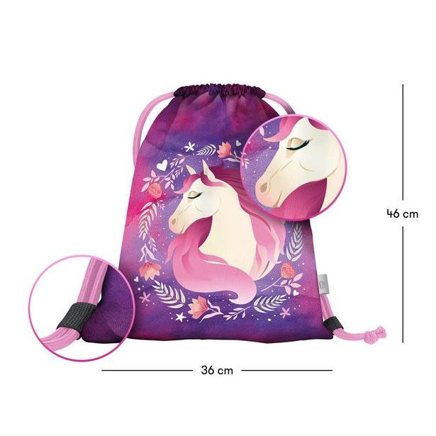 BAAGL SET 3 Zippy plus Kůň: aktovka, penál, sáček