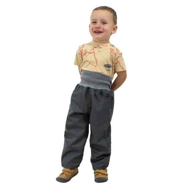 ESITO Dětské softshellové oteplovačky Grey - 86 / grey